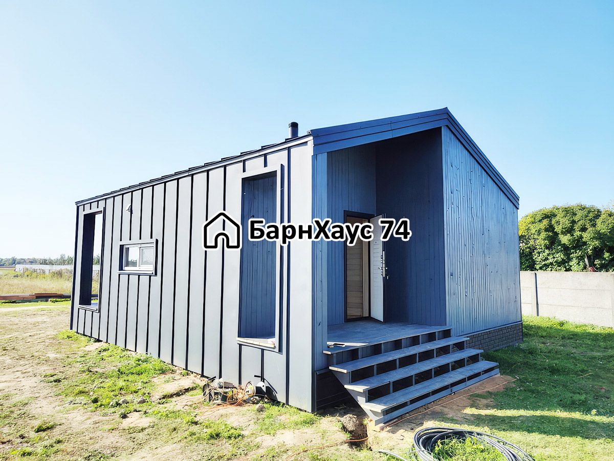Дом 6,5×8 с террасой, Кременкуль — построенный объект Барнхаус74 — фото 3