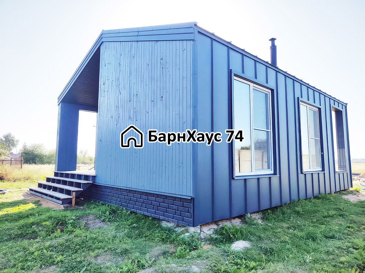 Дом 6,5×8 с террасой, Кременкуль — построенный объект Барнхаус74 — фото 4