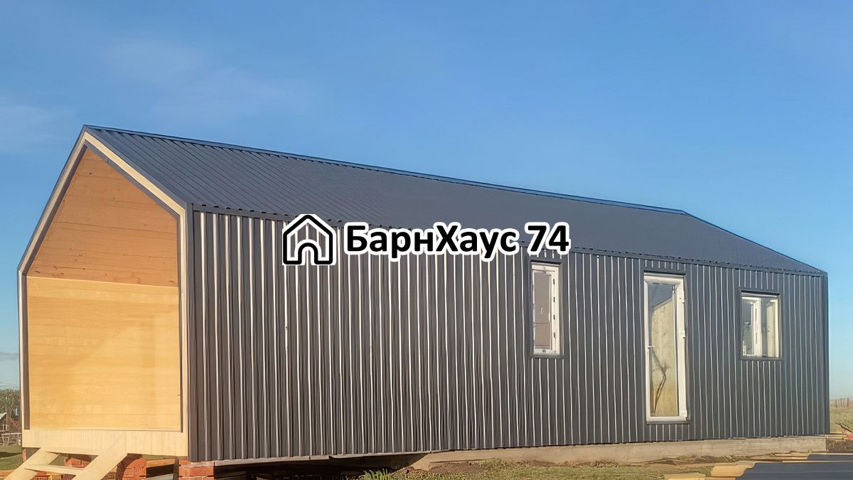 Дом 6×8 с террасой, Увильды — построенный объект Барнхаус74 — фото 3