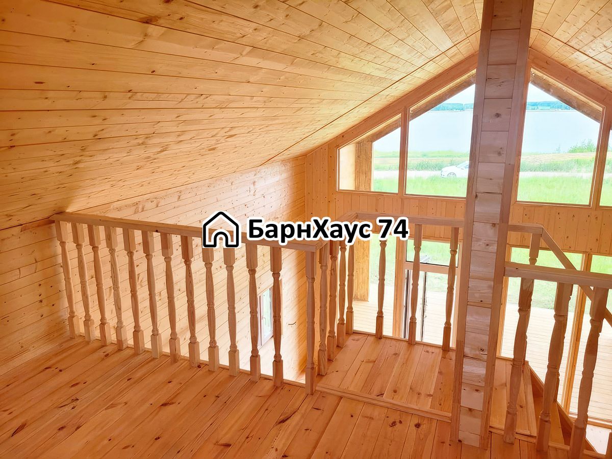 Дом 6×8 с террасой, Журавли — построенный объект Барнхаус74 — фото 5
